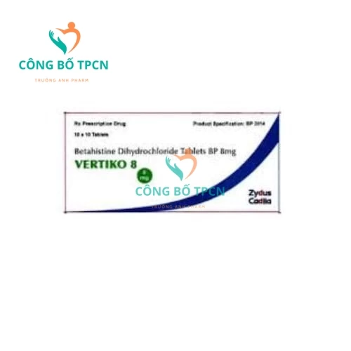 Vertiko 8 - Thuốc điều trị hội chứng Meniere của Ấn Độ